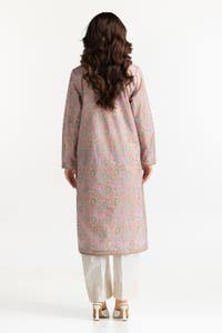 UAE-Lawn Gold Printed Shirt IUSTK-262