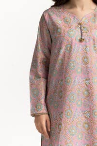UAE-Lawn Gold Printed Shirt IUSTK-262
