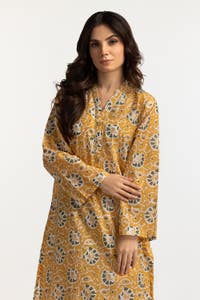 UAE -Lawn Gold Printed Shirt IUSTK-263