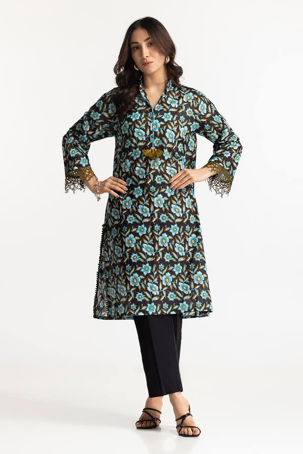UAE-Lawn Printed Shirt IUSTK-274