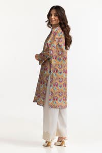 UAE -Lawn Gold Printed Shirt IUSTK-284