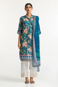 UAE-Lawn Printed Shirt And Dupatta IUSTKD-148