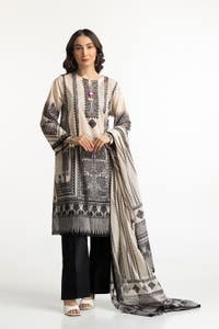 UAE -Lawn Printed Shirt And Dupatta IUSTKD-291