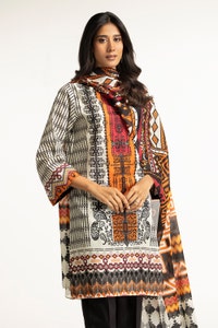 UAE -3PC Lawn Printed Suit IUSTKSD-100
