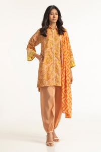 UAE -3PC Lawn Printed Suit IUSTKSD-106