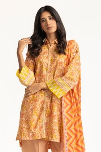 UAE -3PC Lawn Printed Suit IUSTKSD-106
