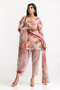 UAE -3PC Lawn Printed Suit IUSTKSD-14