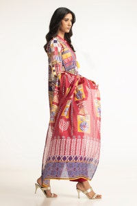 UAE-3 Piece Lawn Printed Suit IUSTKSD-152