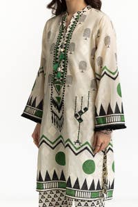 UAE -3PC Jacquard Printed Suit IUSTKSD-186