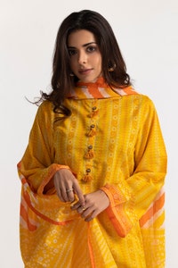 UAE -3PC Lawn Printed Suit IUSTKSD-18