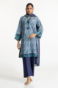 UAE-3 Piece Lawn Printed Suit IUSTKSD-216