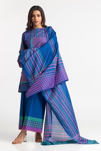UAE -3PC Lawn Printed Suit IUSTKSD-26