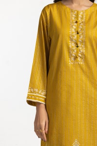 UAE-3 Piece Lawn Gold And Lacquer Printed Suit IUSTKSD-270