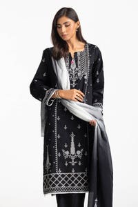 UAE -3 Piece Jacquard Embroidered Suit IUSTKSD-271