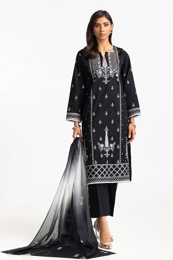 UAE -3 Piece Jacquard Embroidered Suit IUSTKSD-271