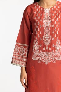 UAE -3 Piece Lawn Embroidered Suit IUSTKSD-275