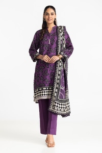 UAE -3 Piece Lawn Printed Suit IUSTKSD-276