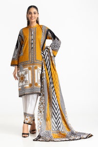UAE -3 Piece Lawn Printed Suit IUSTKSD-289