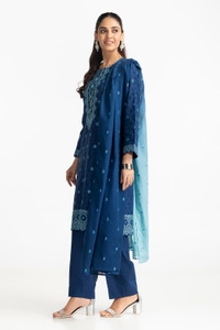 UAE -3 Piece Jacquard Embroidered Suit IUSTKSD-324