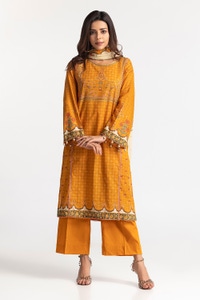 UAE -3PC Lawn Embroidered Suit IUSTKSD-32