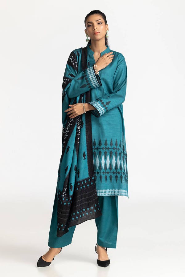 UAE-3 Piece Jacquard Suit IUSTKSD-331