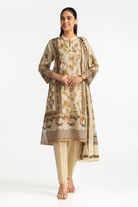 UAE -3 Piece Lawn Printed Suit IUSTKSD-335