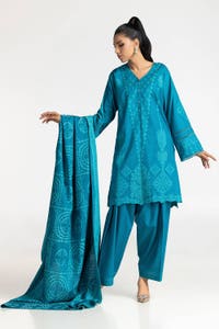 UAE-3 Piece Jacquard Suit IUSTKSD-349