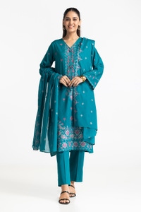 UAE -3 Piece Jacquard Embroidered Suit IUSTKSD-351