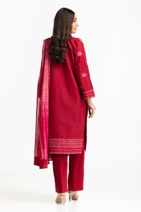 UAE -3 Piece Jacquard Embroidered Suit IUSTKSD-354
