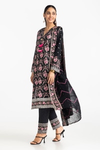 UAE -3 Piece Lawn Embroidered Suit IUSTKSD-361