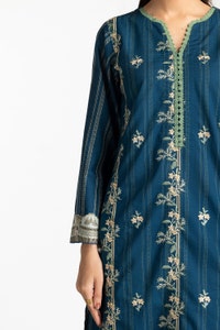 UAE -3 Piece Lawn Printed With Embroidered Suit IUSTKSD-364