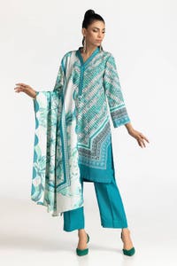 UAE-3 Piece Karandi Printed Suit IUSTKSD-365