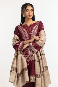 UAE-3 Piece Jacquard Embroidered Suit IUSTKSD-367
