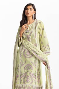 UAE -3 Piece Lawn Embroidered Suit IUSTKSD-368