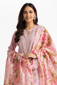 UAE -3 Piece Lawn Schiffli Embroidered Suit IUSTKSD-373
