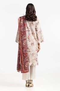 UAE -3 Piece Lawn Printed Suit IUSTKSD-382