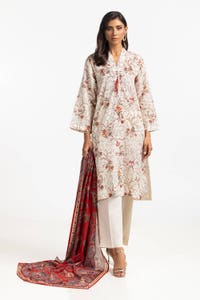 UAE -3 Piece Lawn Printed Suit IUSTKSD-382
