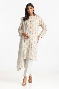 UAE -3 Piece Lawn Printed Suit IUSTKSD-384