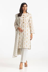 UAE -3 Piece Lawn Printed Suit IUSTKSD-384