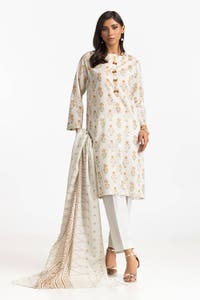 UAE -3 Piece Lawn Printed Suit IUSTKSD-384