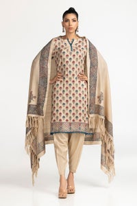 UAE-3 Piece Linen Printed Suit IUSTKSD-385