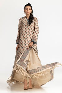 UAE-3 Piece Linen Printed Suit IUSTKSD-385