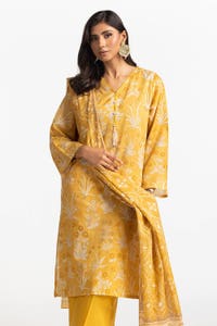 UAE -3 Piece Lawn Printed Suit IUSTKSD-387