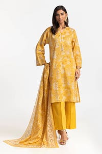 UAE -3 Piece Lawn Printed Suit IUSTKSD-387