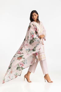 UAE-3 Piece Schiffli Embroidered Lawn Suit IUSTKSD-390