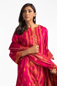 UAE -3 Piece Dyed Jacquard Suit IUSTKSD-401