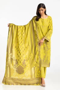 UAE -3 Piece Dyed Jacquard Suit IUSTKSD-402
