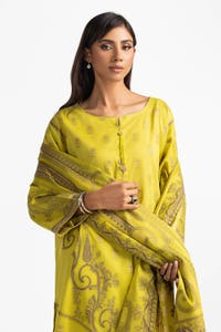 UAE -3 Piece Dyed Jacquard Suit IUSTKSD-402