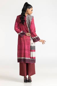 UAE -3 Piece Cotail Printed Suit IUSTKSD-425