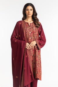 UAE-3 Piece Karandi Embroidered Suit IUSTKSD-433